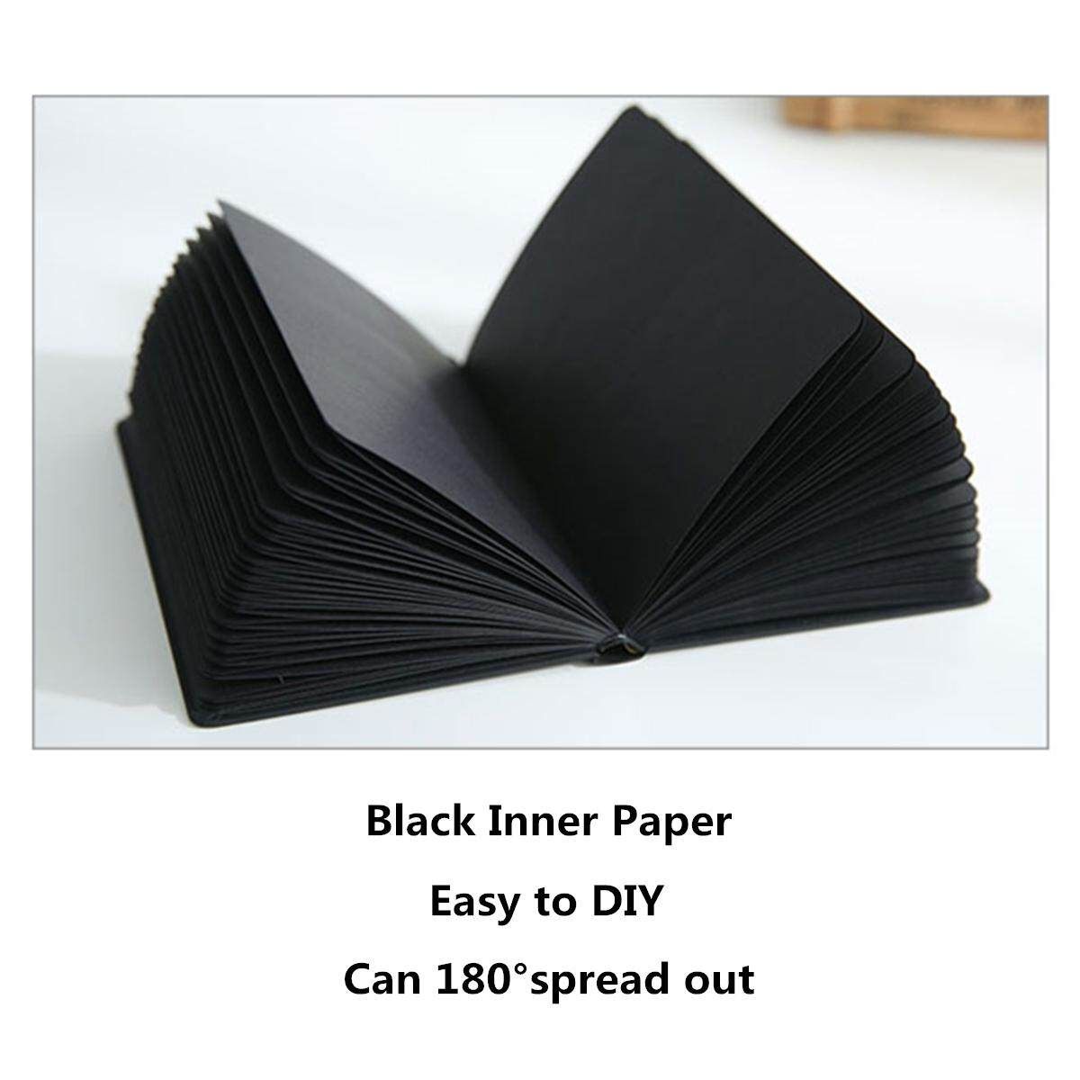 Black Cover Notebook With Black Paper Pages,Black Cardboard Hardcover Sketchbook
