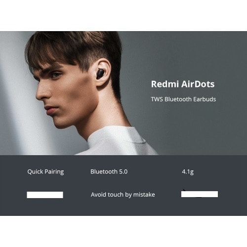 Redmi AirDots Bluetooth Earphone - Black