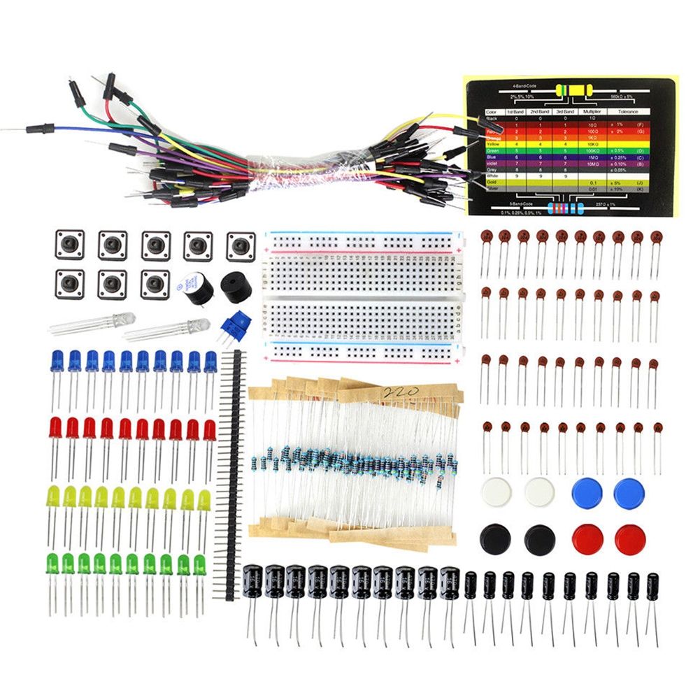 Electronic Component Starter Kit Capacitor-Multicolor