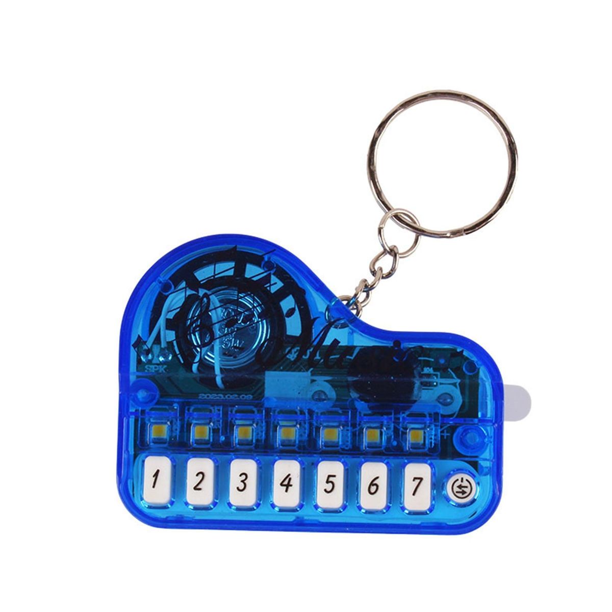 Bag Decoration Pendant Melody Magic Keychain Mini Piano Pendant Clear Blue