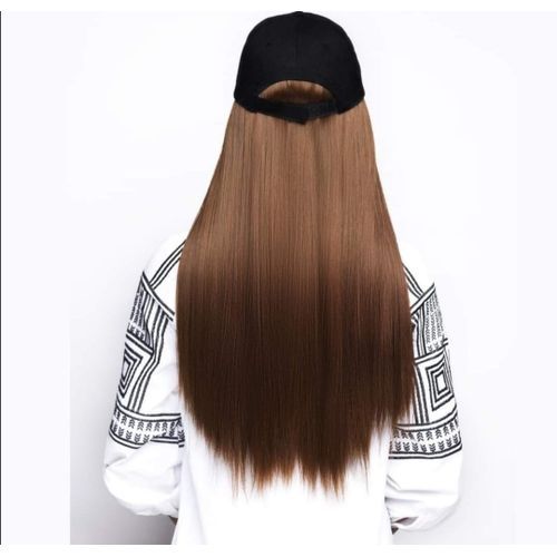 Baseball Cap Synthetic Natural Straight Hair Wigs - Honey Blonde.
