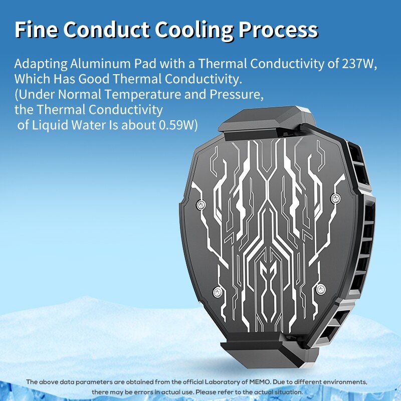 Universal Cool Heat Sink Mobile Phone Cooler Phone Cooling Fan Case DL05 Digital Radiator Portable Phone Cooling Mute Fan