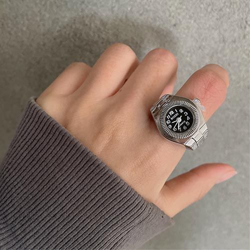 Adjustable Size Will Go Trend Casual Personality Watch Ring