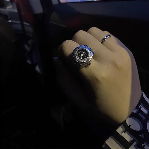 Adjustable Size Will Go Trend Casual Personality Watch Ring