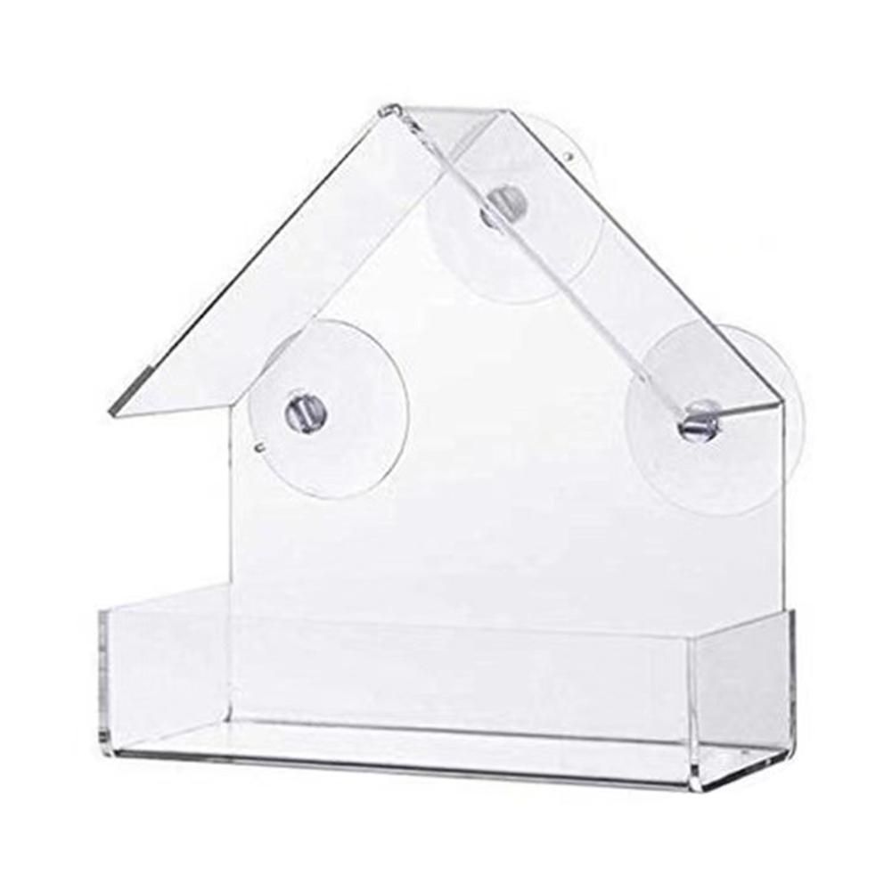 Window Birds Feeder Transparent Acrylic Birds House