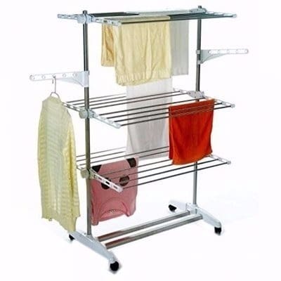Cloth Hanger Rack with Wheels - 3 Tier