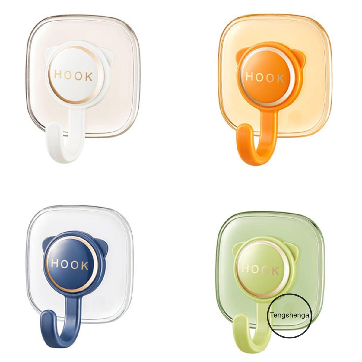 Punch Free Wall Hook Multipurpose Self-Adhesive Hook Heavy