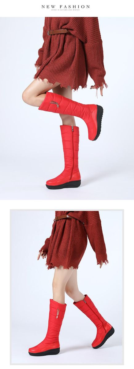 Women Plus Velvet Warm Cotton Shoes Down Boots