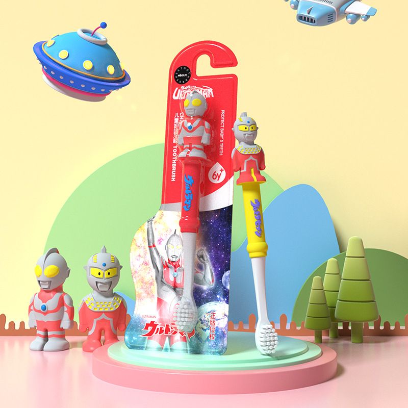 4 Pieces Kids Cartoon Toothbrushes
