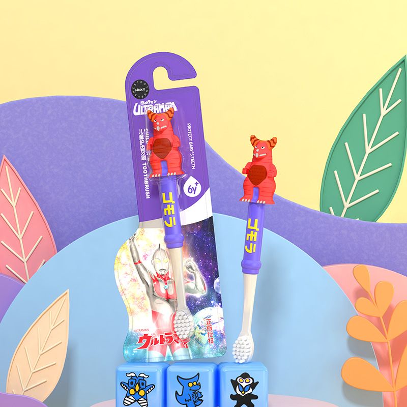 4 Pieces Kids Cartoon Toothbrushes