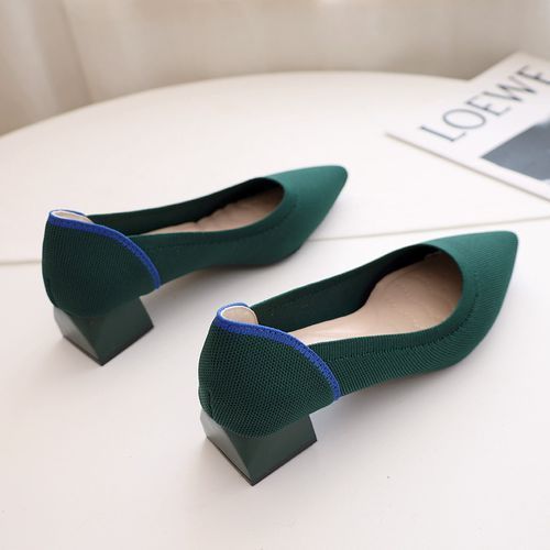 Women's Low-heeled Shoes Warehouse Thick-heeled Shoes