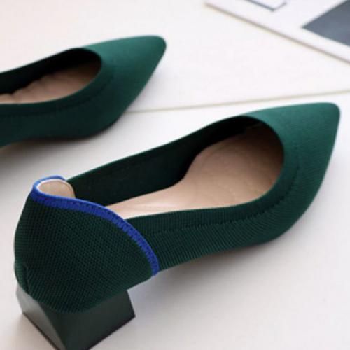 Women's Low-heeled Shoes Warehouse Thick-heeled Shoes