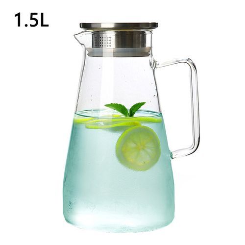 Large-Capacity Transparent Glass Kettle Tea Water Jug