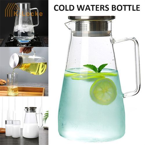 Large-Capacity Transparent Glass Kettle Tea Water Jug