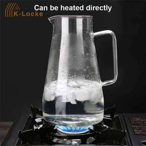 Large-Capacity Transparent Glass Kettle Tea Water Jug