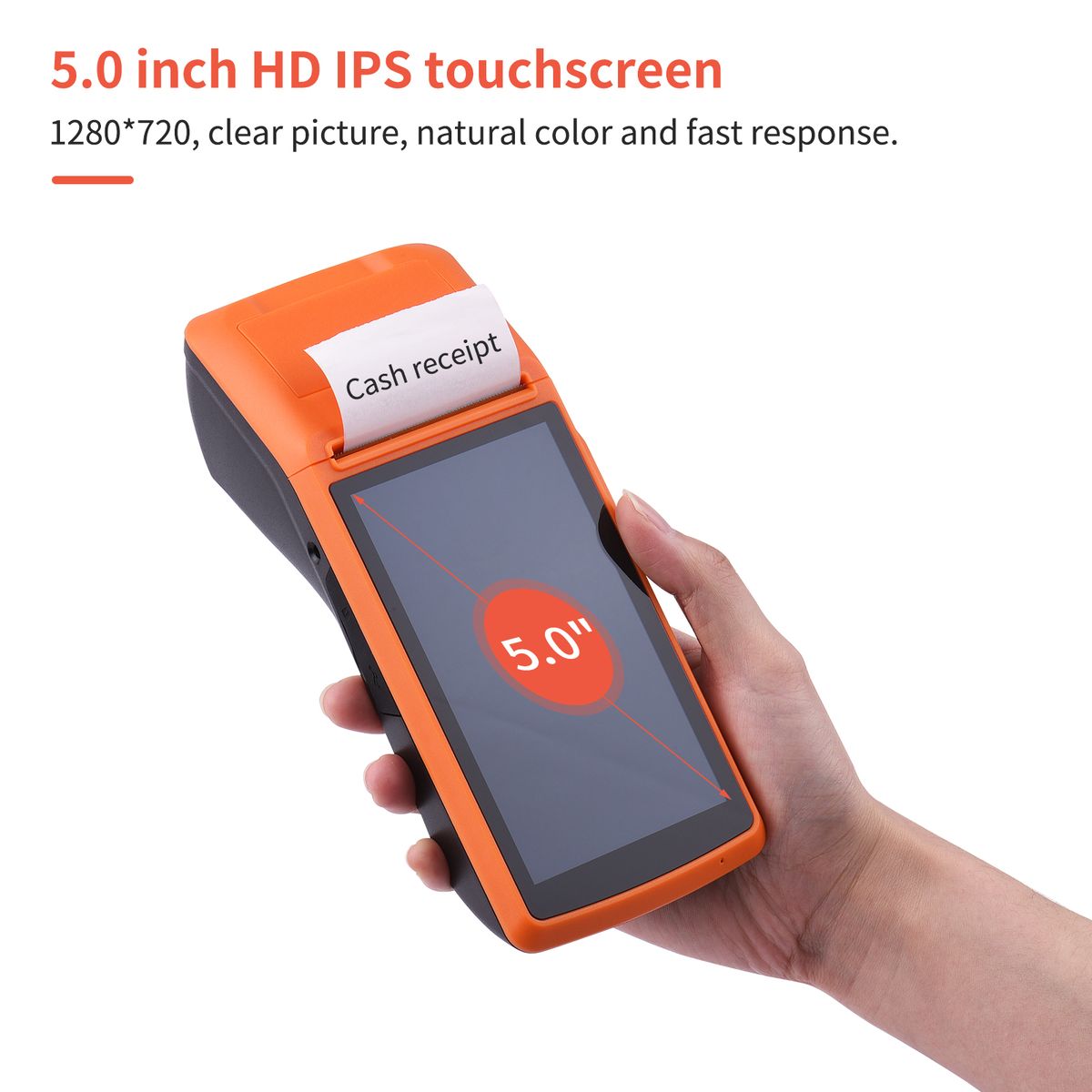M1S Android Mobile POS Terminal Handheld PDA Printer All In