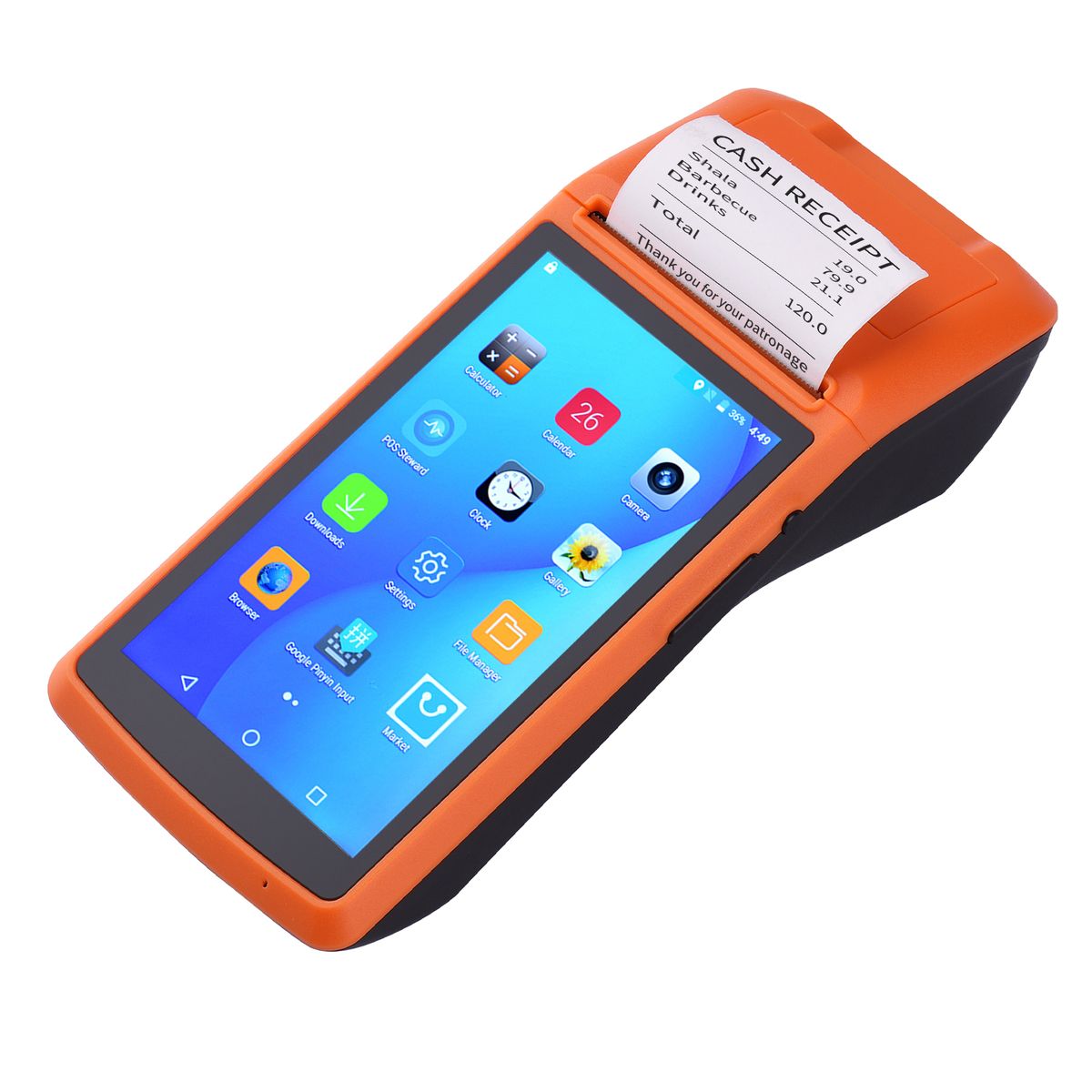 M1S Android Mobile POS Terminal Handheld PDA Printer All In
