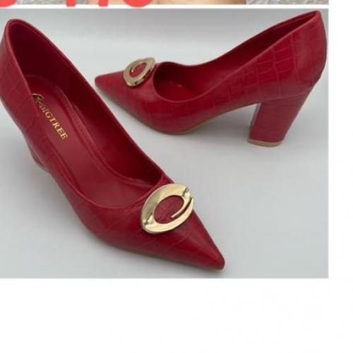 Exotic Ladies Pump - Red