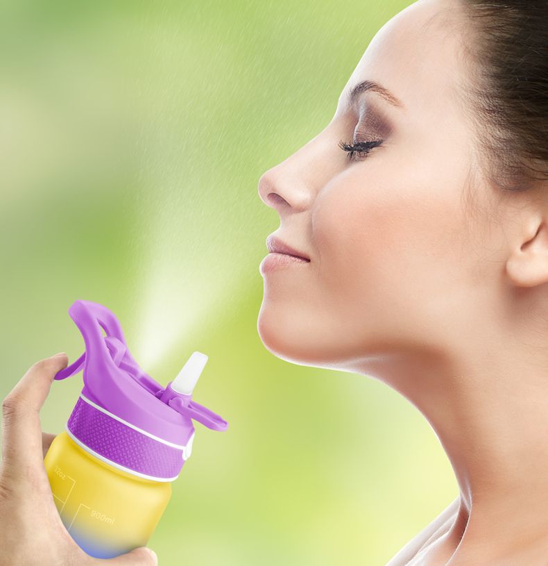 1 Litre Air Up Bottle Motivational Fitness Flip- Mug 32oz