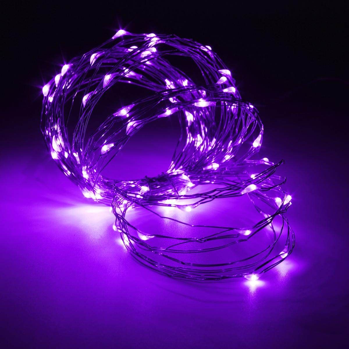 10M Powered Copper Wire String Fairy Xmas Party Lights Waterproof IP65 Purple