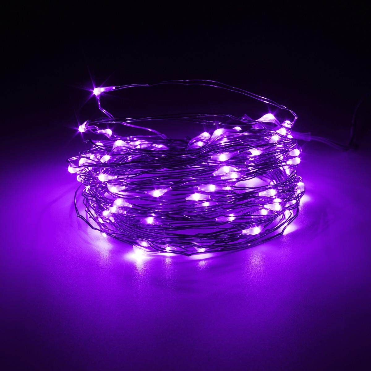 10M Powered Copper Wire String Fairy Xmas Party Lights Waterproof IP65 Purple