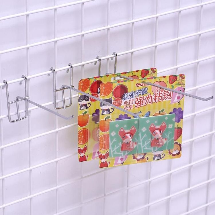 50 PCS 3.5mm Supermarket Iron Grid Shelf Hook, Length: 10cm