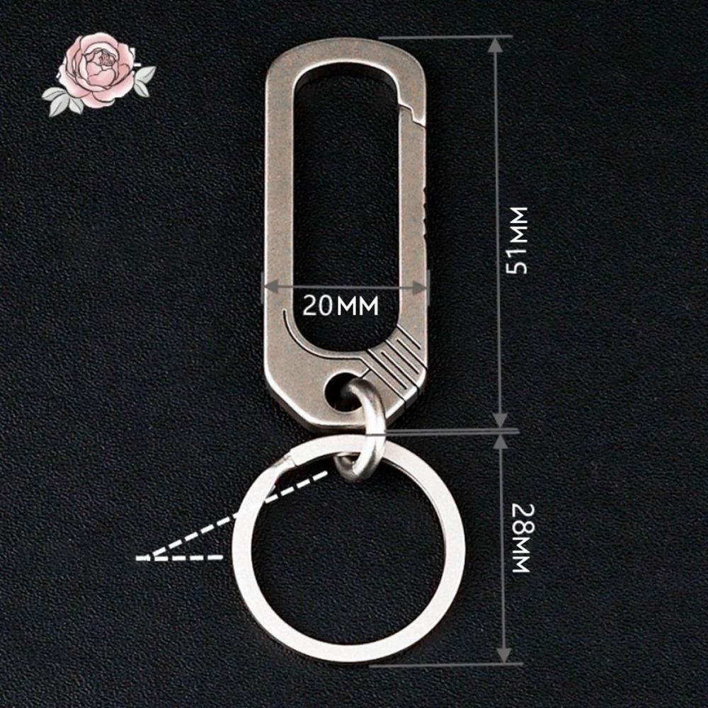 Titanium Buckle Keychain Titanium Alloy Creative Simplicity