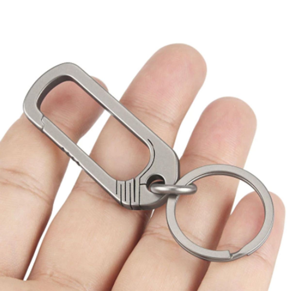 Titanium Buckle Keychain Titanium Alloy Creative Simplicity
