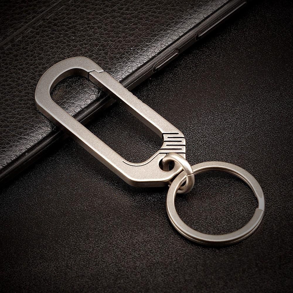Titanium Buckle Keychain Titanium Alloy Creative Simplicity