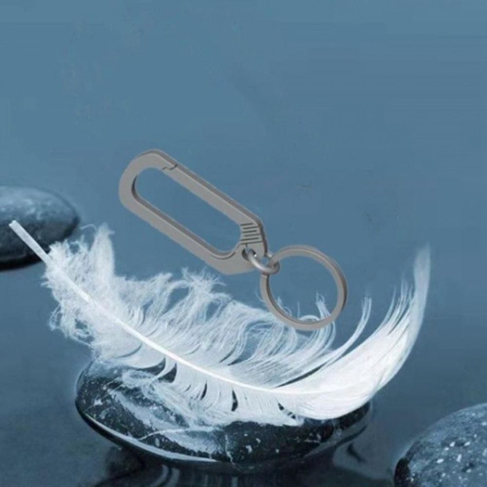Titanium Buckle Keychain Titanium Alloy Creative Simplicity