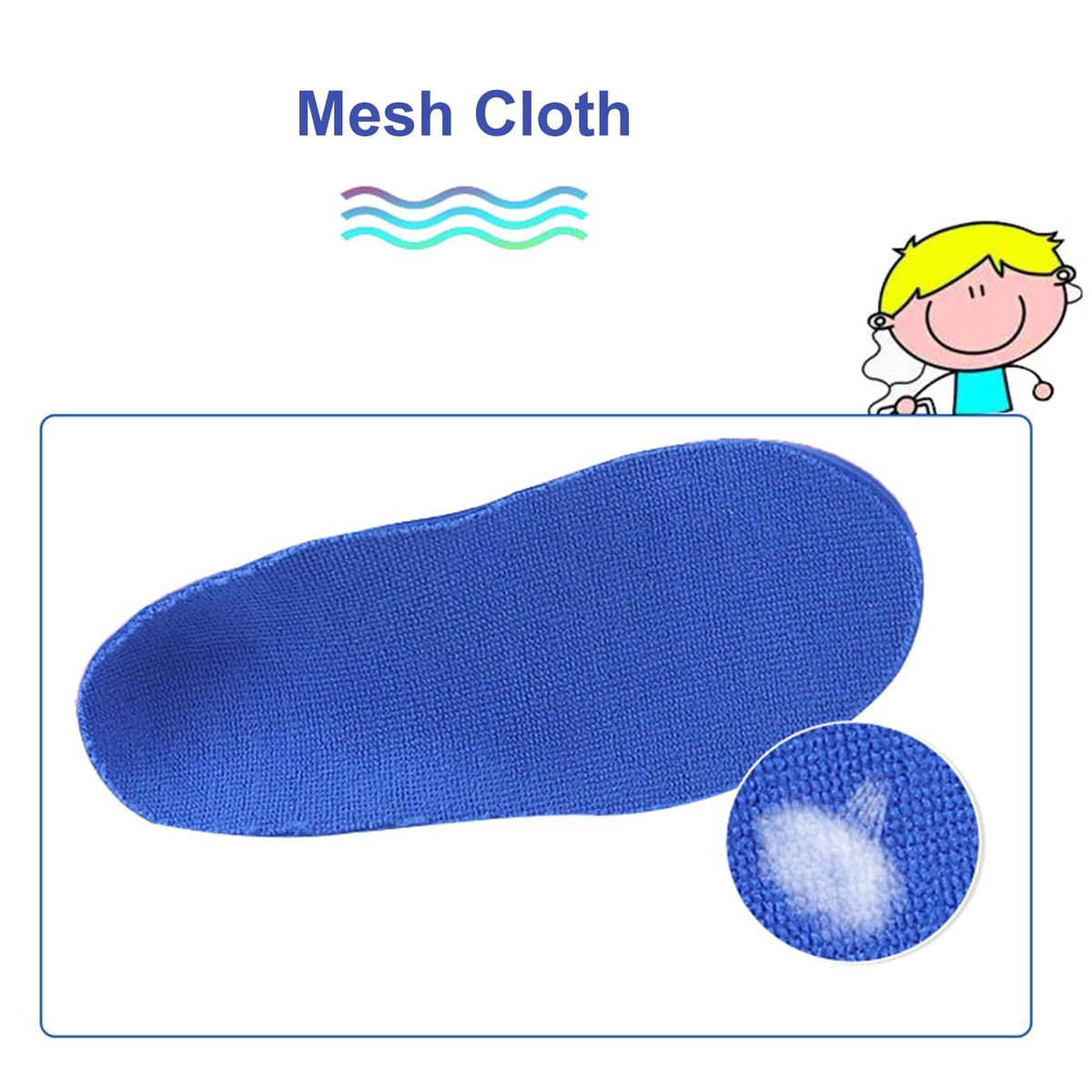 Pair Flat Foot Correction Insoles For Children Arch Support