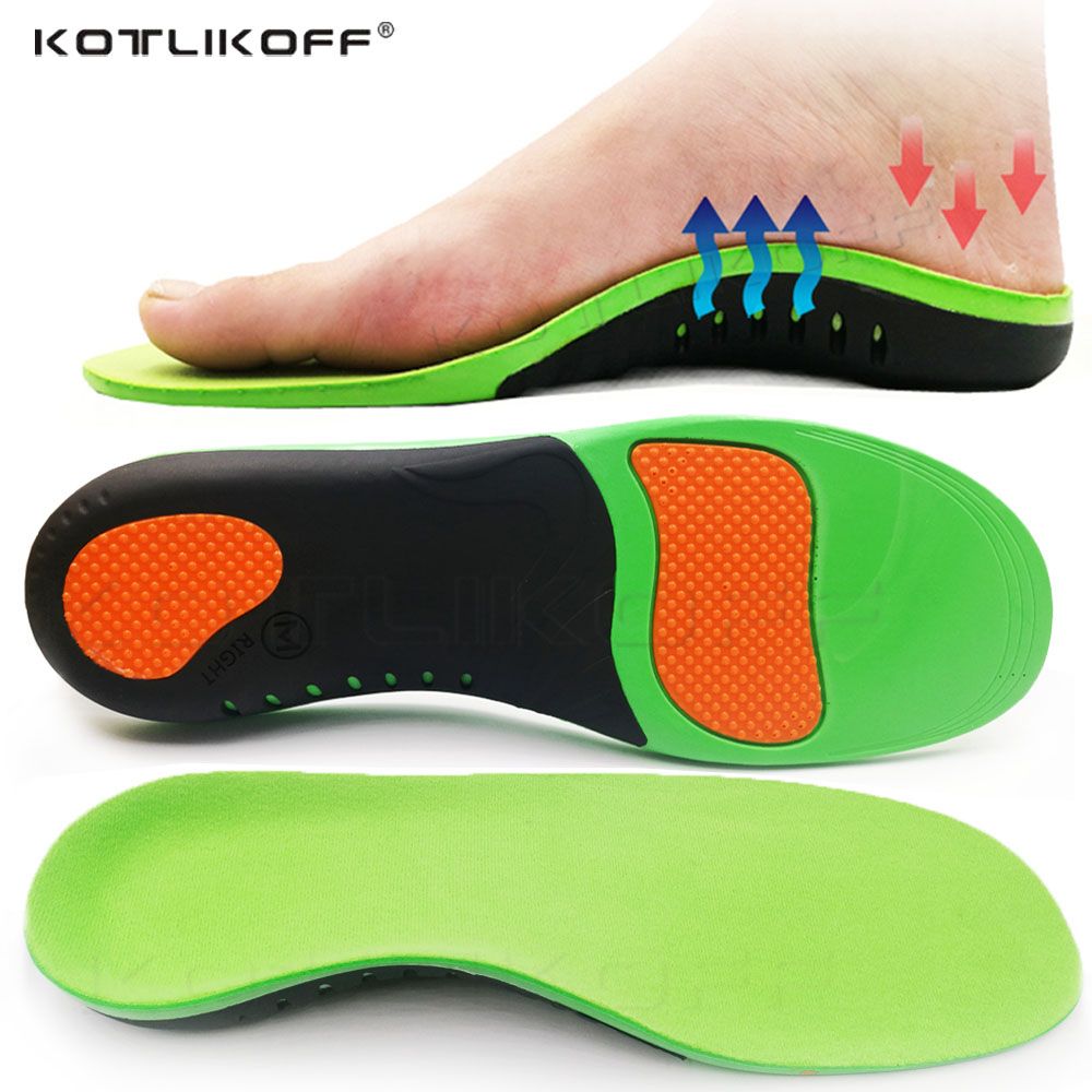 EVA Orthotic Insoles For Flat Feet High Arch Support Comfortable Sports Orthopedic Shoes Sole Insert Relieve Heel Pain Shoe Pads XL