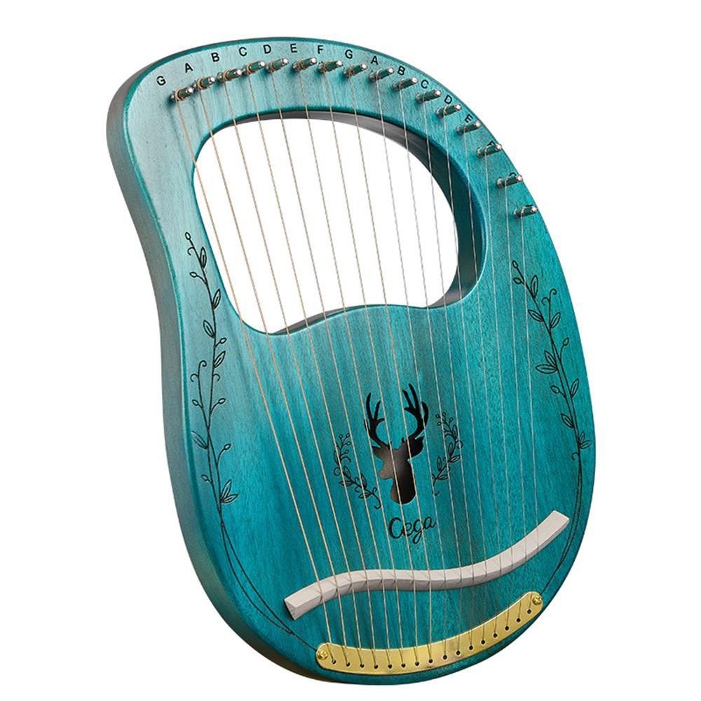 Cega 16 String Upgraded Lyre Harp Portable Solid Wood Harp
