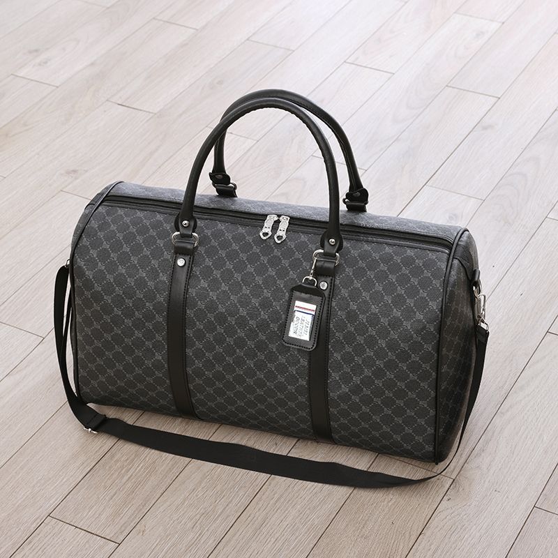 Large Capacity Waterproof Bag Travel Zipper Luggage -Black