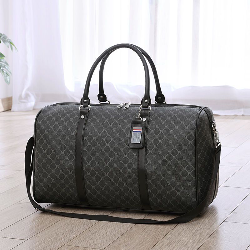 Large Capacity Waterproof Bag Travel Zipper Luggage -Black