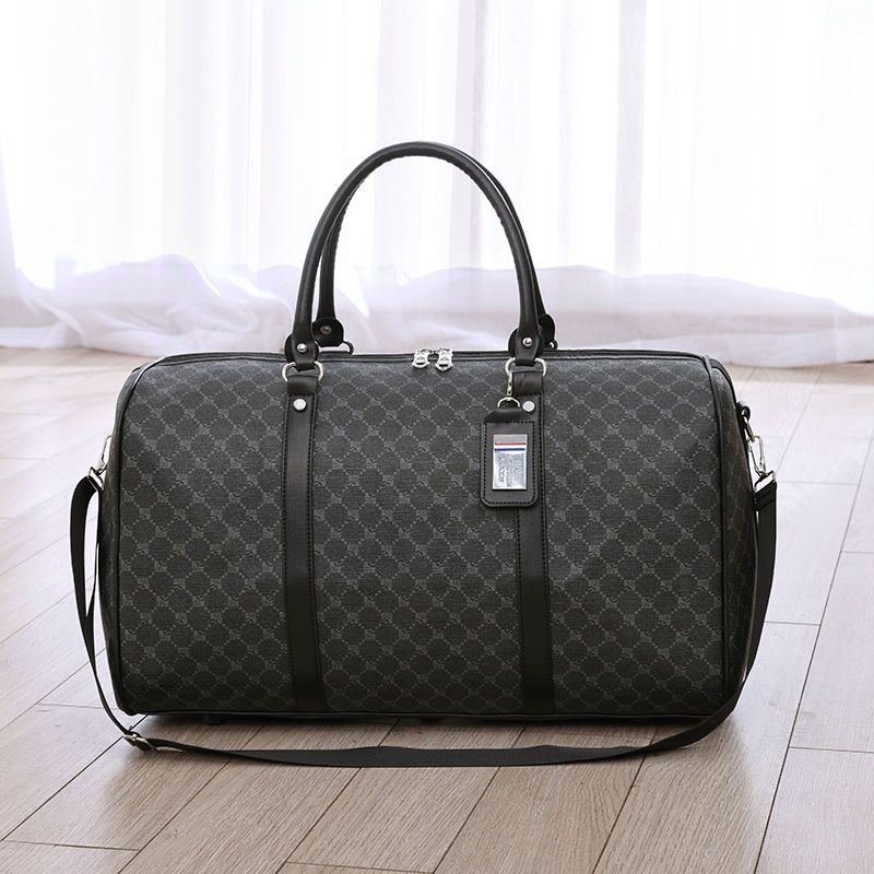 Large Capacity Waterproof Bag Travel Zipper Luggage -Black