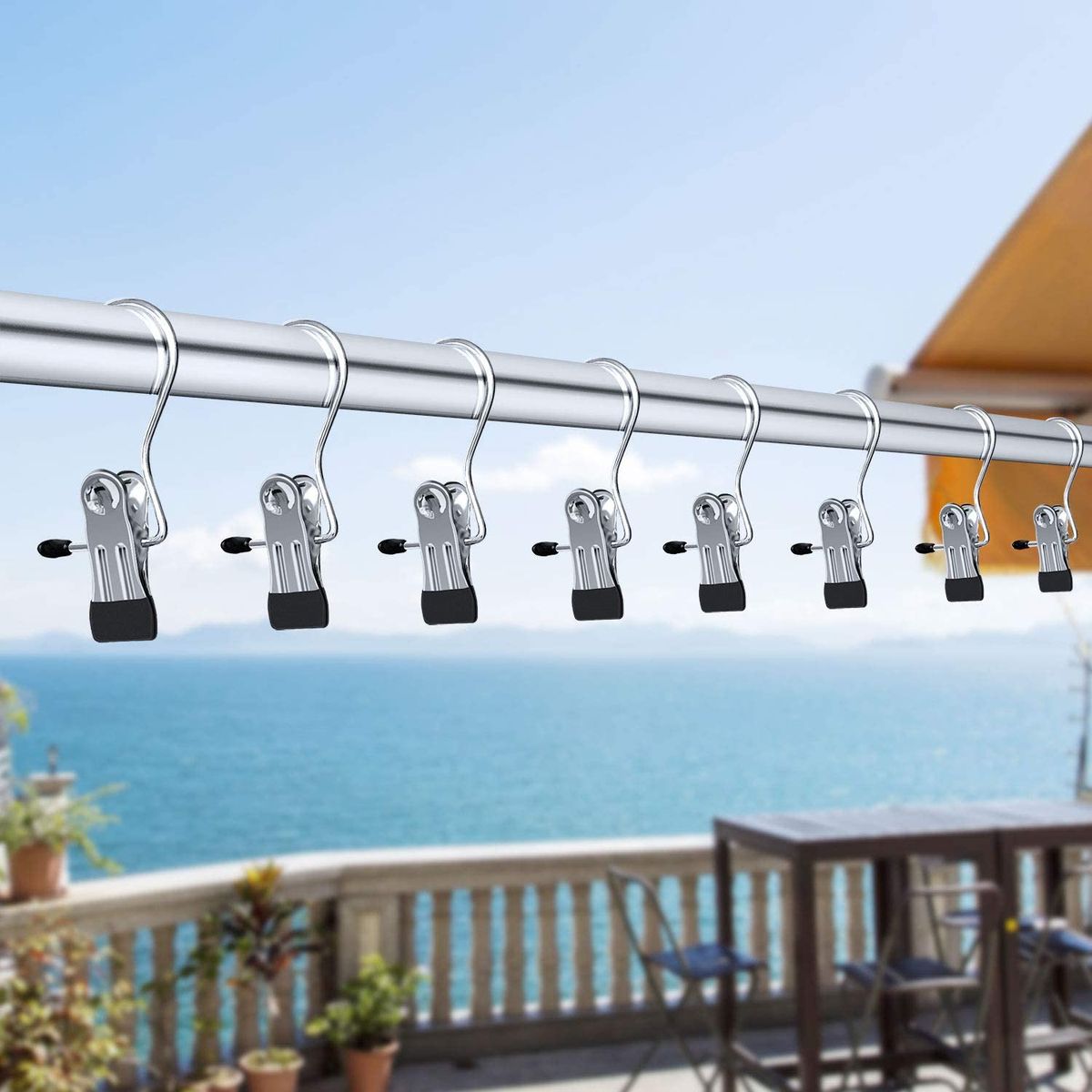 20 Pack Laundry Hooks With Clips