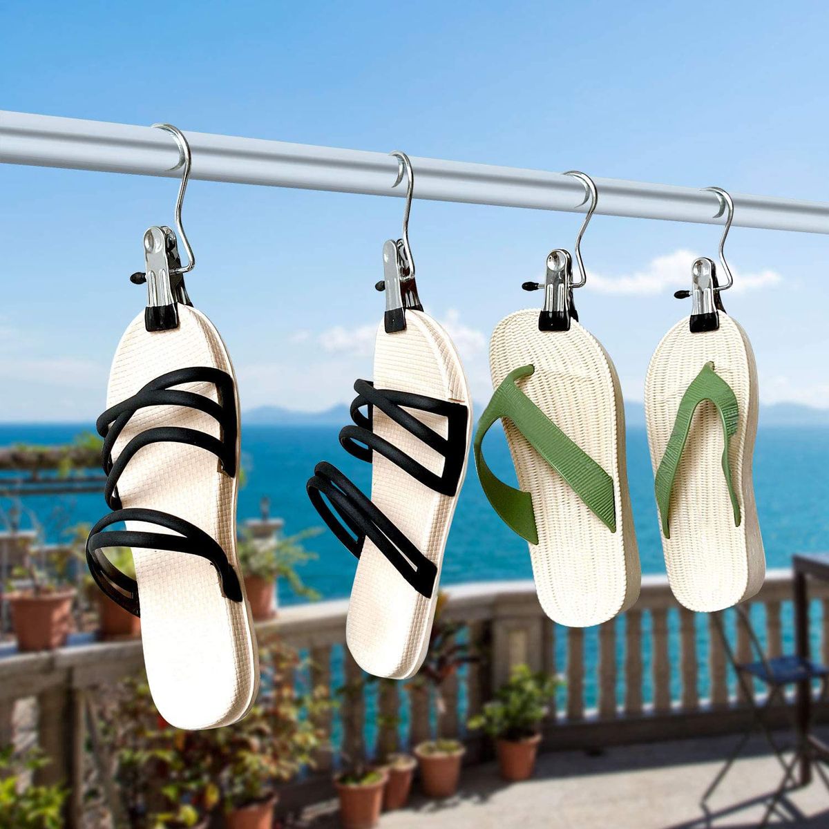 20 Pack Laundry Hooks With Clips