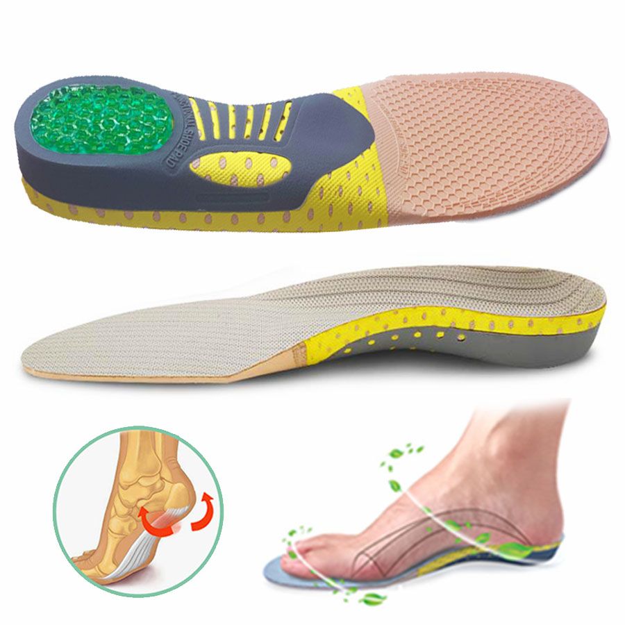 Orthopedic Insoles Orthotics Flat Foot Health Sole Pad For Shoes Insert Arch Support Pad For Plantar Fasciitis Feet Care Insoles L (41 To 46)