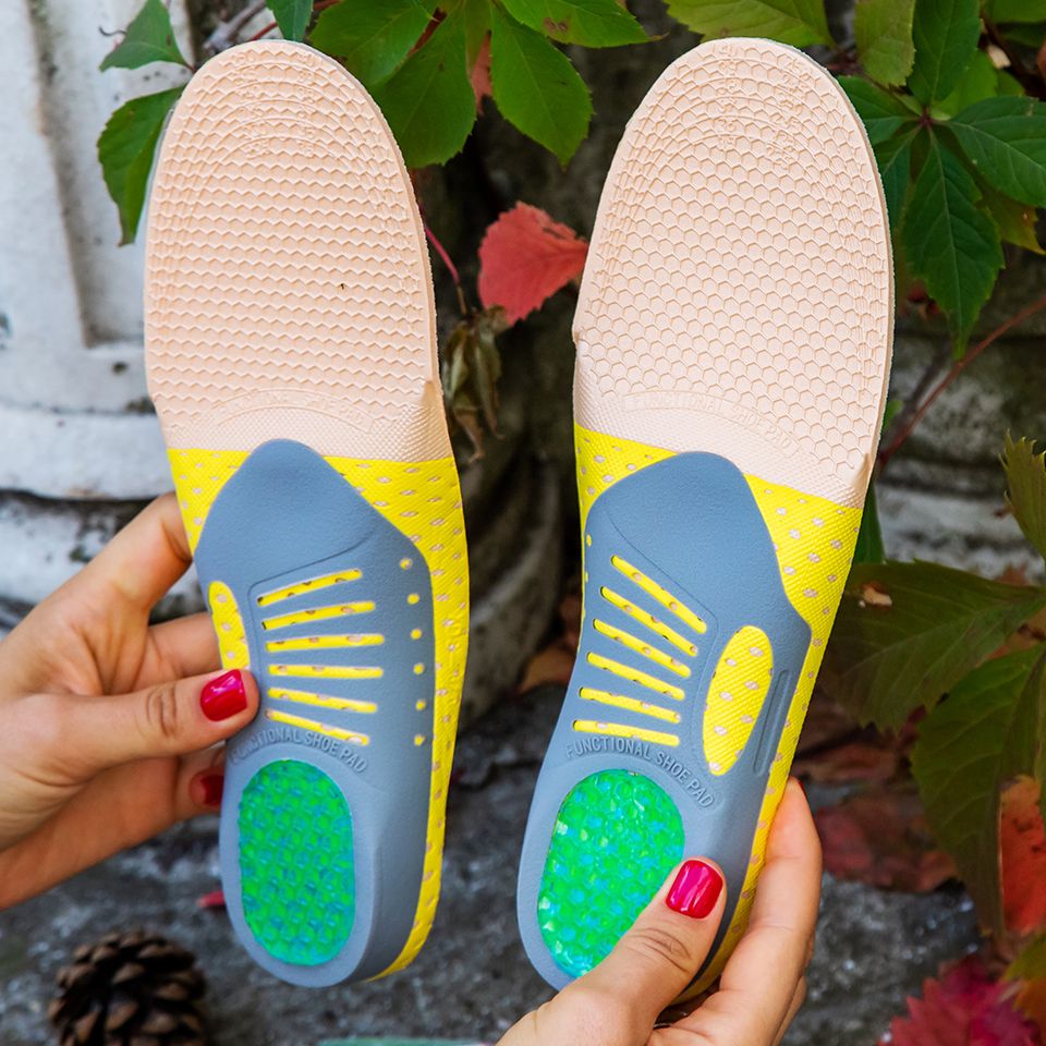 Orthopedic Insoles Orthotics Flat Foot Health Sole Pad For Shoes Insert Arch Support Pad For Plantar Fasciitis Feet Care Insoles L (41 To 46)