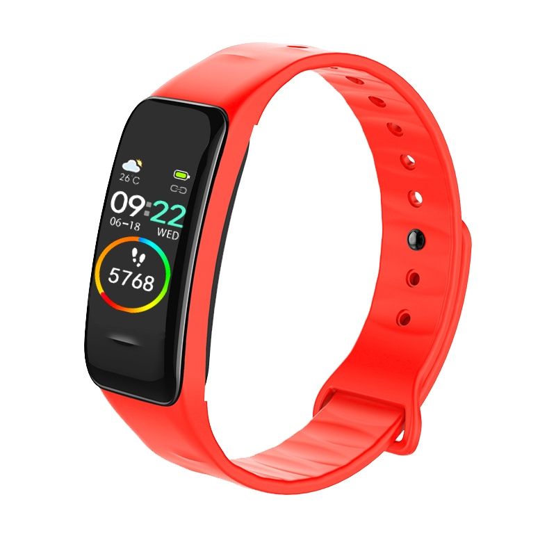 Color Screen IP67 Waterproof Smart Bracelet, Support Sleep Monitor / Heart Rate Monitor / Blood Pressure Monitor(Red)
