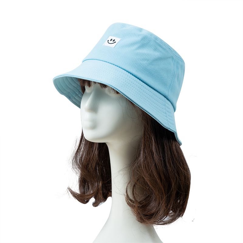 Women Hat Fisherman Smiley Face Sunbonnet Bucket Beach Cap