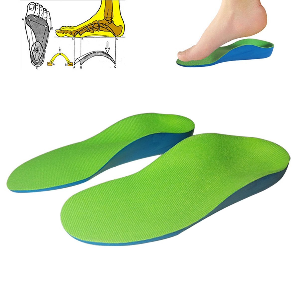1 Pair Of Kids Children Shoes Cushion Insert Orthopedic O /