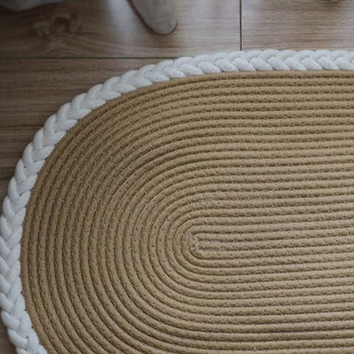 Simple Japanese Style Jute Floor Mat Carpet Door