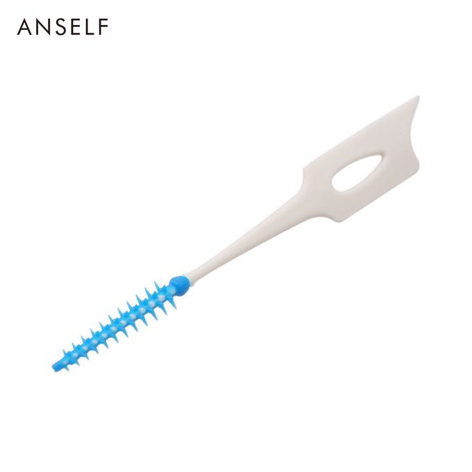 Anself 40pcs Double-ended Toothpick Soft Silicone Tooth
