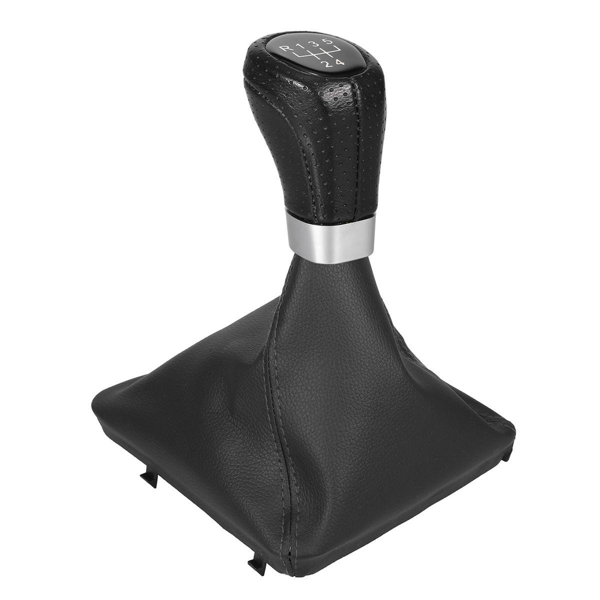 Gear Shift Knob Head 5 Speed Leather Manual With Gaiter Boot