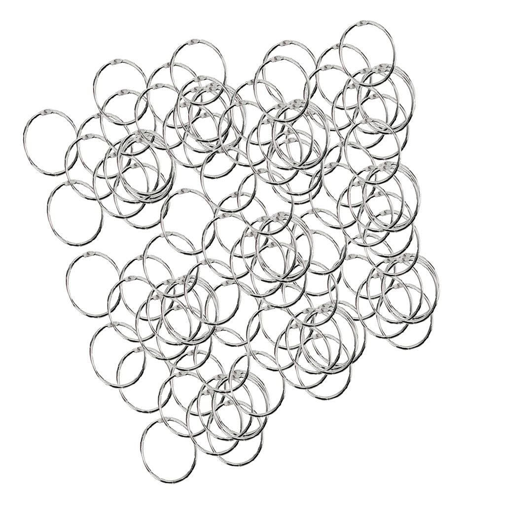 Album Metal Binder Hinge Snap Loose   , 100Pack
