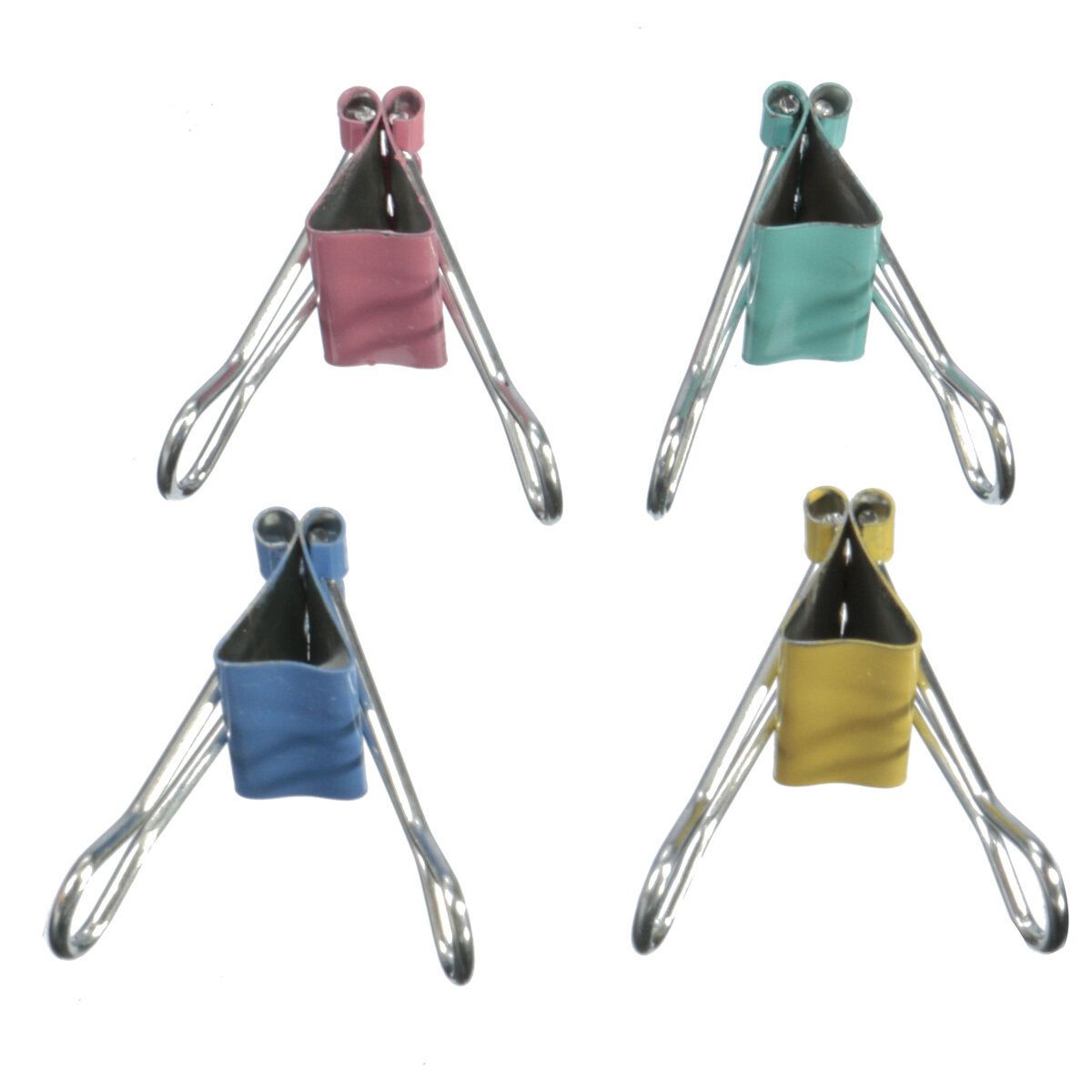 40Pcs 19mm Width Metal Binder Clips For Home Office School File Paper Organizer