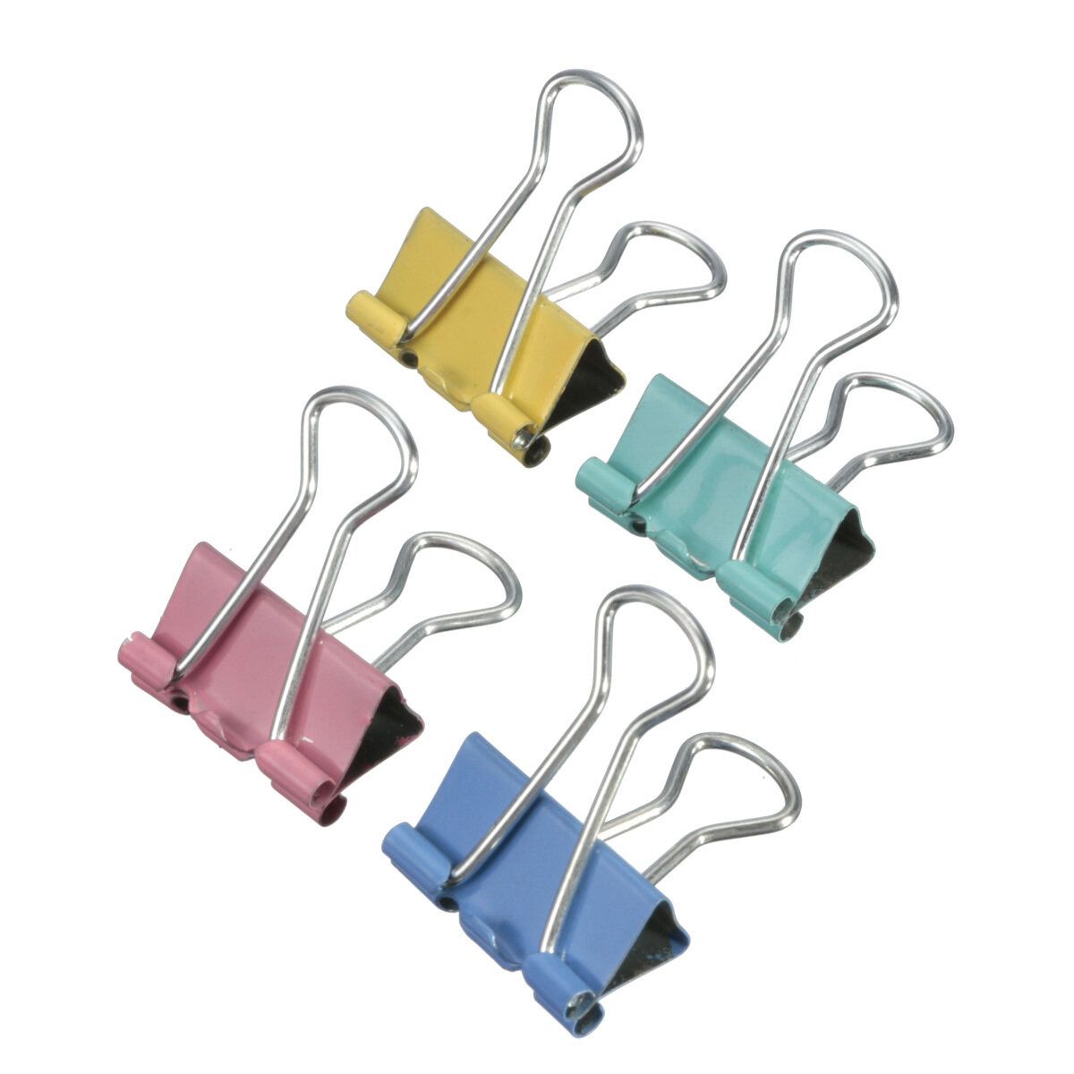40Pcs 19mm Width Metal Binder Clips For Home Office School File Paper Organizer