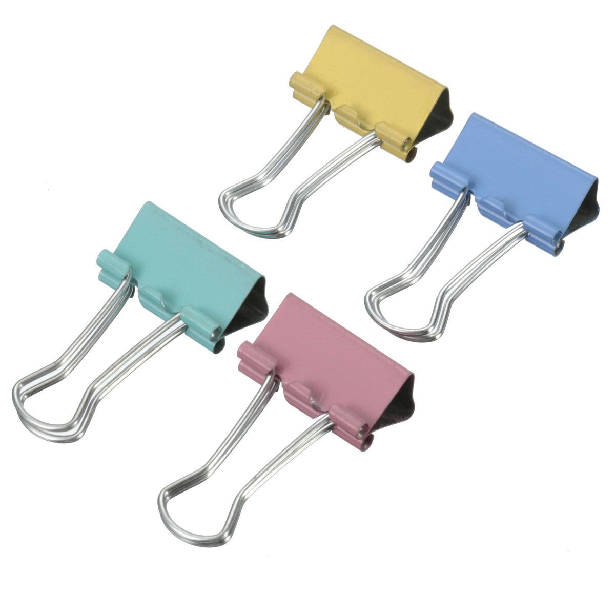 40Pcs 19mm Width Metal Binder Clips For Home Office School File Paper Organizer